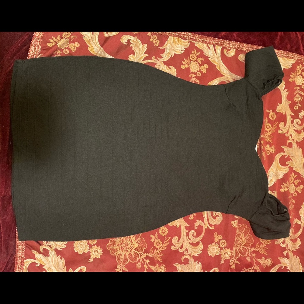 Black off the shoulder dress